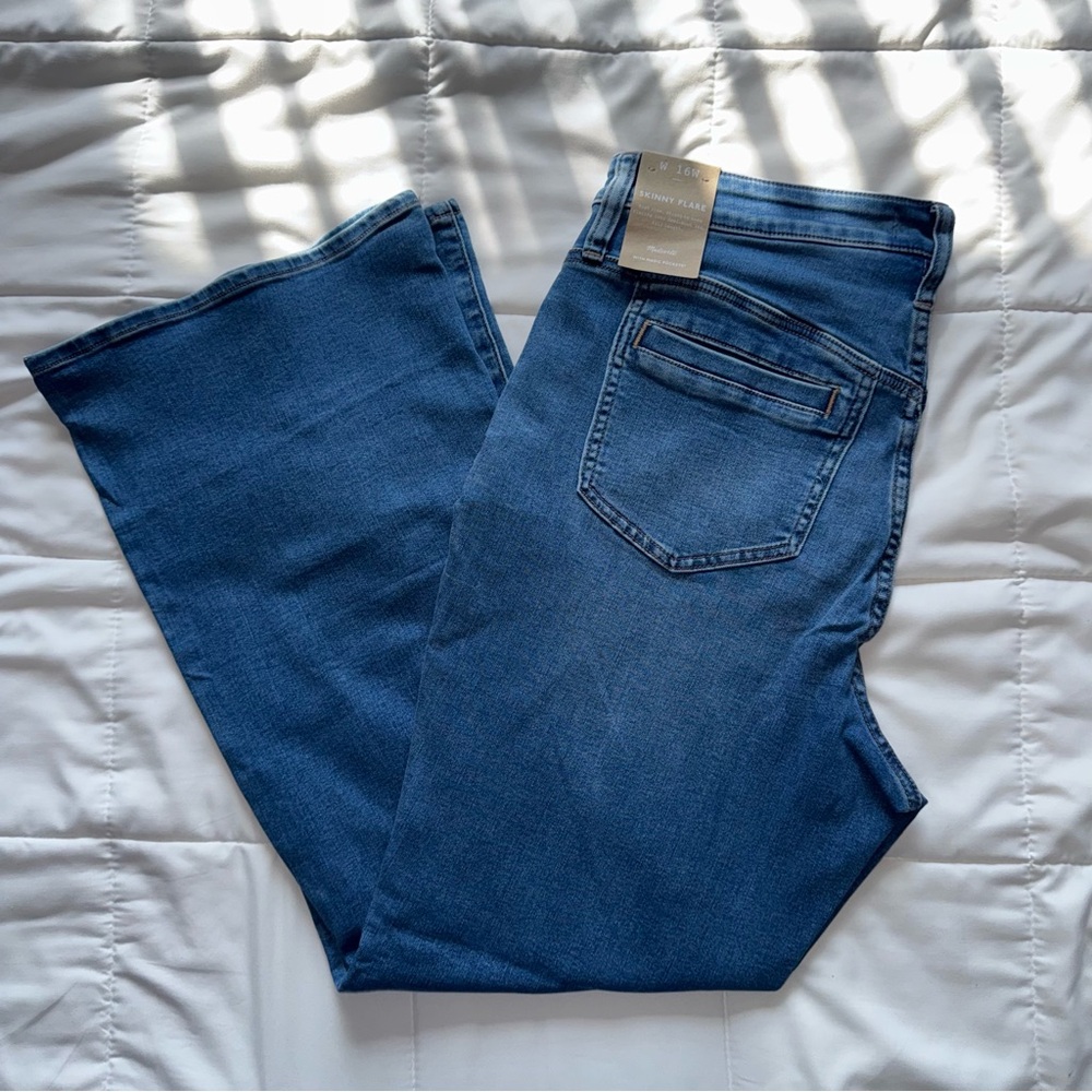 Madewell Flare Skinny Flare Jeans Size 16W NWT